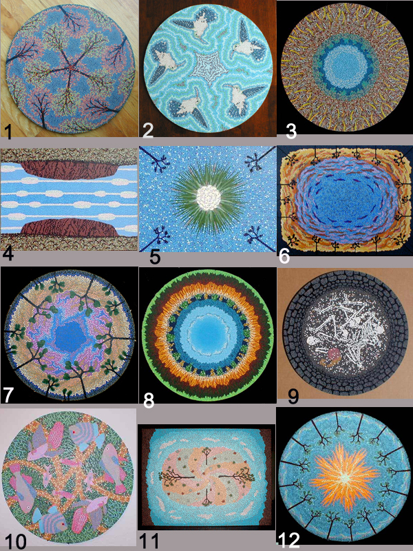 Urban Aborigine style paintings