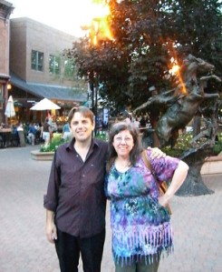 A meeting of great literary minds - Steve O'Keefe, Pat Hartman in Fort Collins, CO